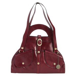 PATRICIA NASH Leather Milania Convertible Satchel With Shoulder Straps